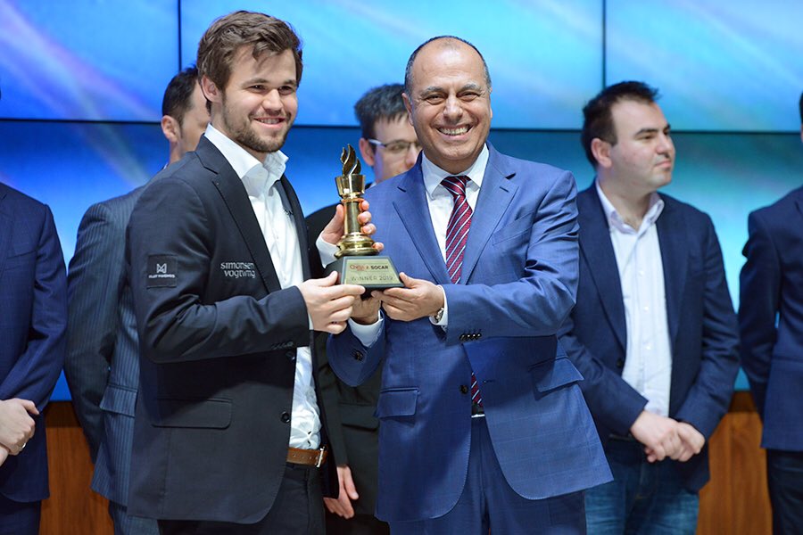 ShamkirChess's tweet photo. Closing Ceremony of Shamkir Chess 2019 in the Memory of Vugar Hashimov

#VugarGashimov #ShamkirChess #SOCAR #ShamkirChess2019 #chess #sahmat #SynergyGroup #chessnews https://t.co/bLlwD4Nsd9