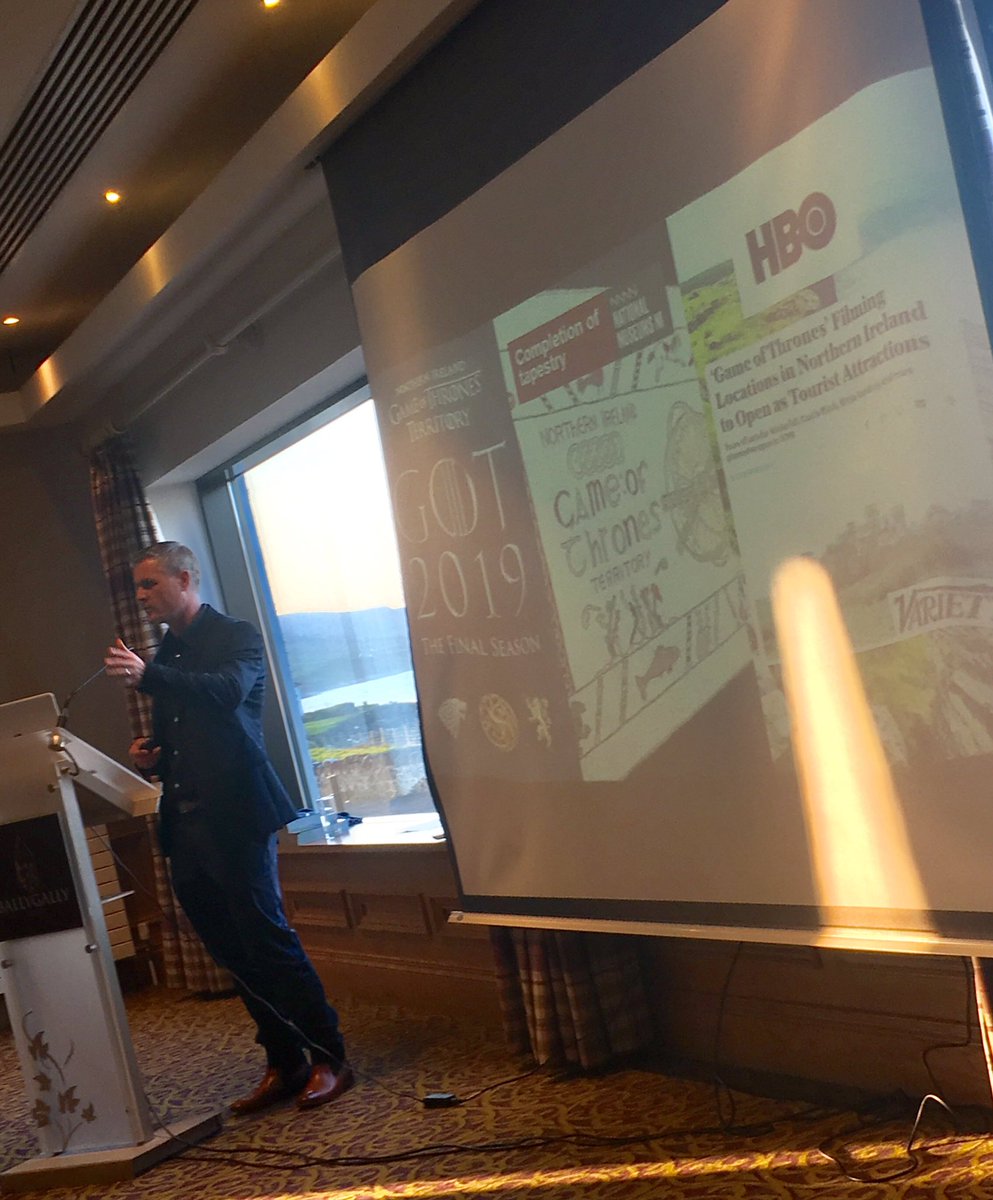 CareyCaroline's tweet photo. Great presentation by @DohertyCiaran from @TourismIreland before very busy speed networking at #CausewayCoastalRoute cluster event this evening @ballygallyhotel #NeededMoreTime Sorry to those I missed, lots of opportunities to follow up on. #VisitCauseway #CausewayCoastalRoute https://t.co/HNVsZqYObQ