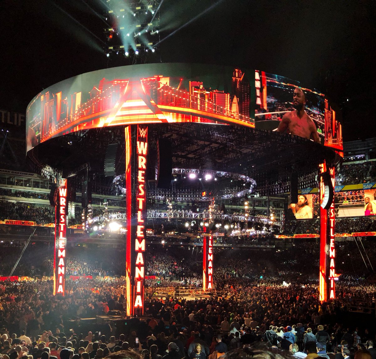 Localbozo's tweet image. Marathon night. But killer view.