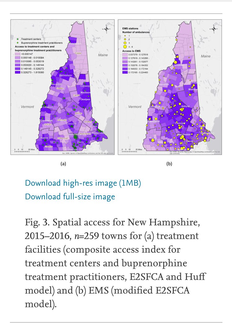geoyanjia's tweet photo. The #spatialaccess paper we presented @theAAG last week has been published online today in JSAT! 50 days’ free access link: https://t.co/yRLp21EWGa #substanceabuse #healthgeography @HealthGeography @MichaelJWidener @mingtsou @GISUMD @bsosumd https://t.co/K4FtBRzbdo