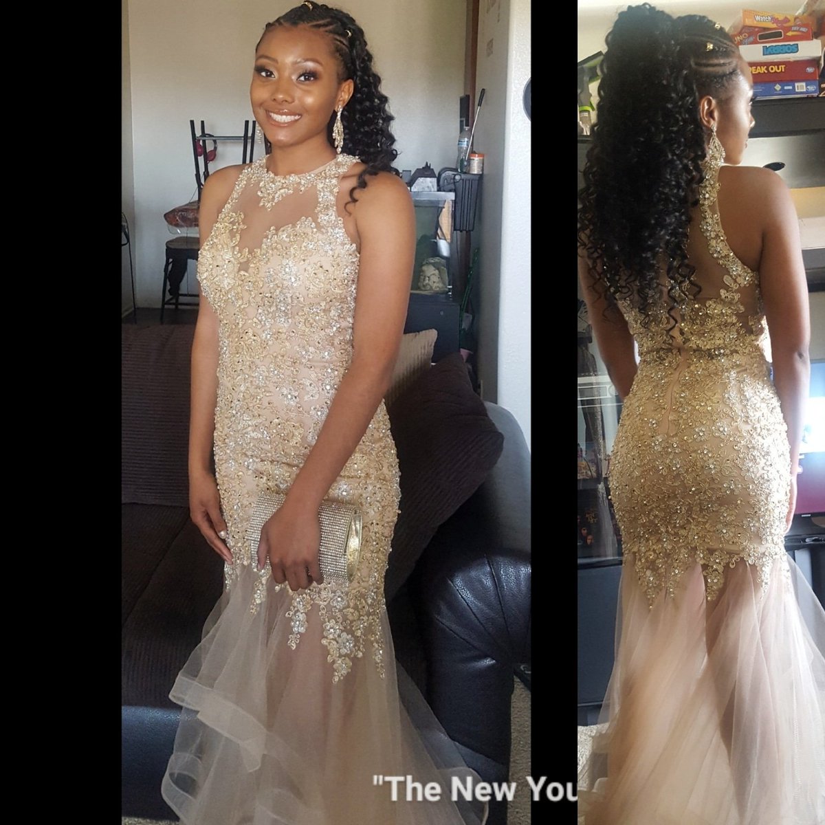 TheNewYouBraidR's tweet image. Stunning 😍#clientphoto with added hair jewelry, she is giving us every bit of 'Nubian Princess' #beautiful 💕
#cornrowponytail #ghanabraidstyle #feliciay05 #promhair #promdress #lovely