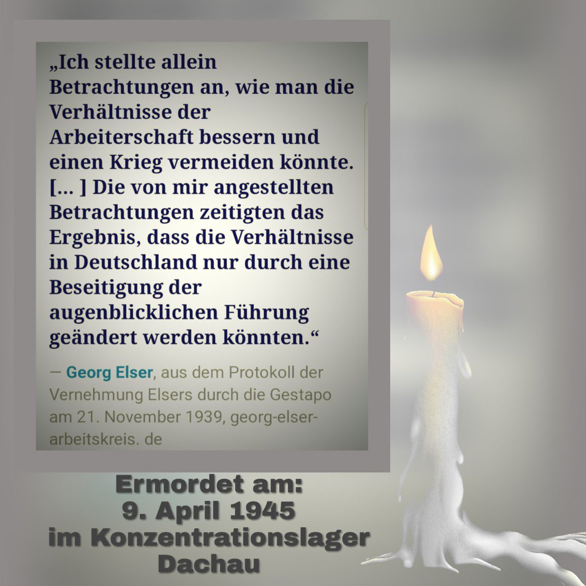 SPDVielfalt's tweet photo. #GeorgElser #Widerstand #9April45 https://t.co/ektTal3K6B