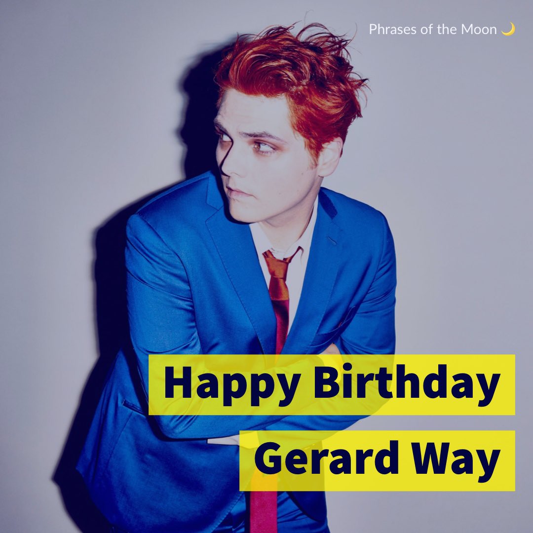 Happy Birthday Gerard Way                