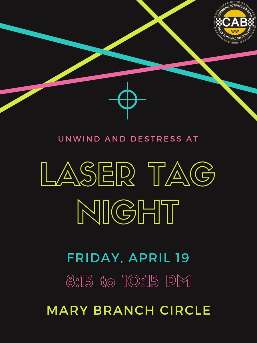 RMCCAB's tweet image. And inflatable laser tag ring will be in Mary Branch Circle on the 19th of April! We hope to see y’all there!