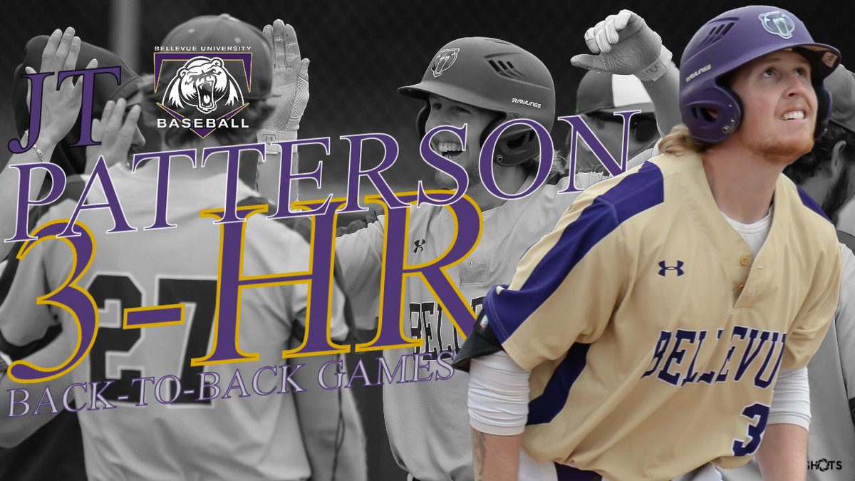 BUBruins's tweet photo. Congratulations, JT!

@BUBruinBaseball's JT Patterson ties an @NAIA record with back-to-back three home run games!

#NAIABaseball #NSAABaseball @NAIABall @PlayNorthStar https://t.co/dD59btJ23H