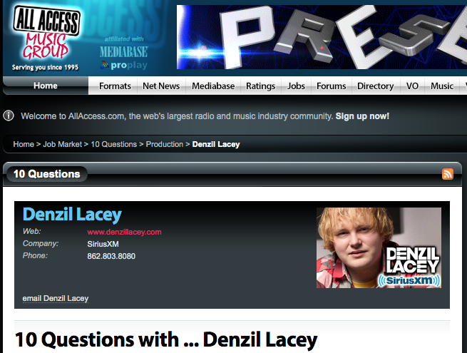 DenzilLacey's tweet image. Thanks @AllAccess for asking me 10 questions about #RadioImaging and #RadioProduction allaccess.com/production/10-… #RadioProd #Imaging #WWRS #WWRS19