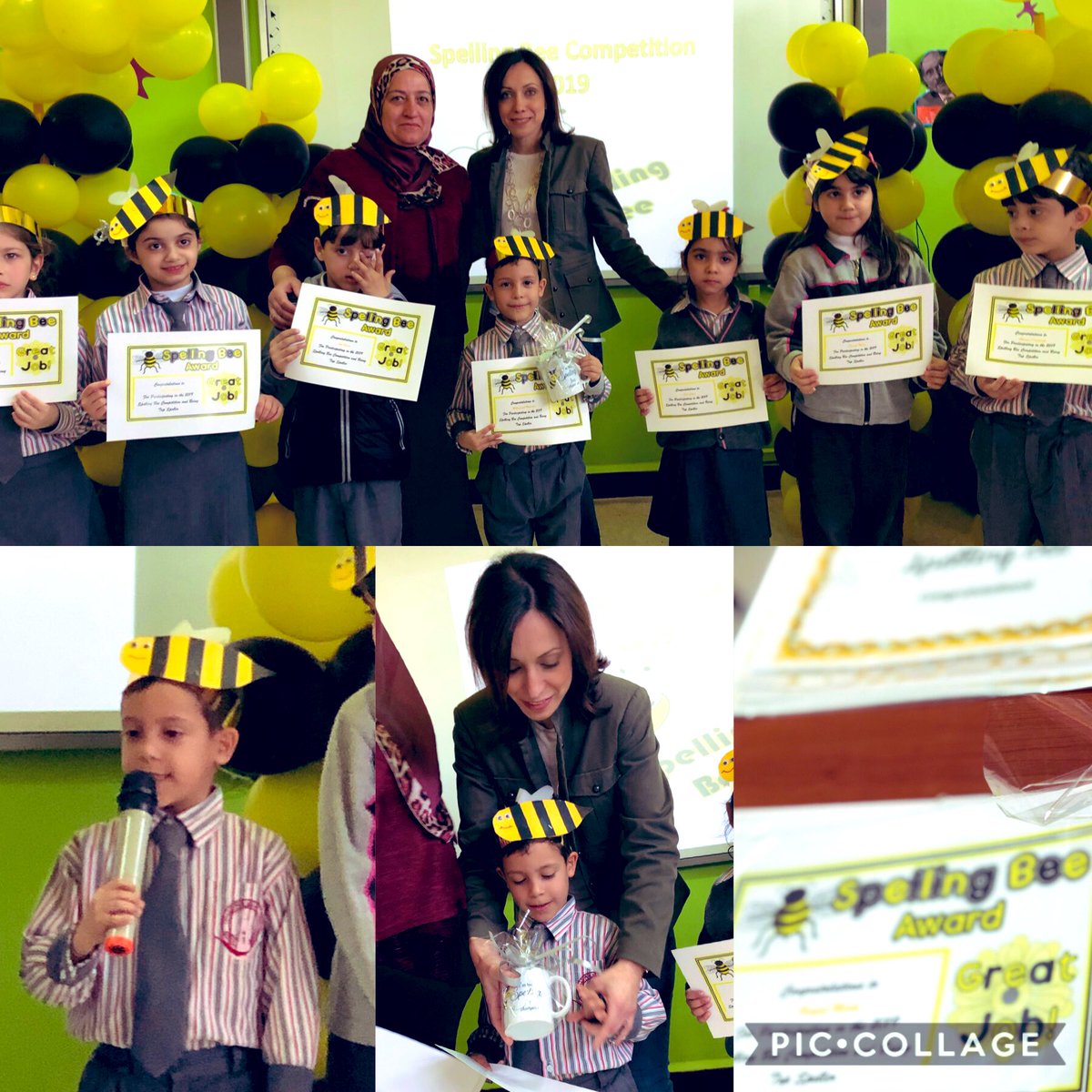 We are so proud of beeing amazing &amp; unbeelievable spellers🐝 #Bee_yourself #Bee_amazing #Bee_the_best #Spelling_Bee_Competition <a href="/MakAishaSchool/">MakAishaSchool</a>