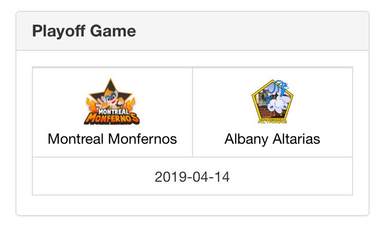 _Official_PBF's tweet photo. NOW for the season 9 finals we have a rematch! We have the Montreal Monfernos taking on the Albany Altarias! https://t.co/PYXSxiGw7H