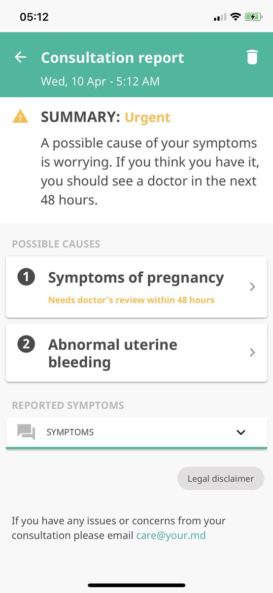 // according to my GP app I could be... FUCK.