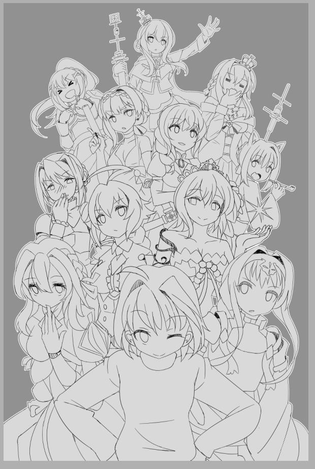 Done lining, now off to colors... 