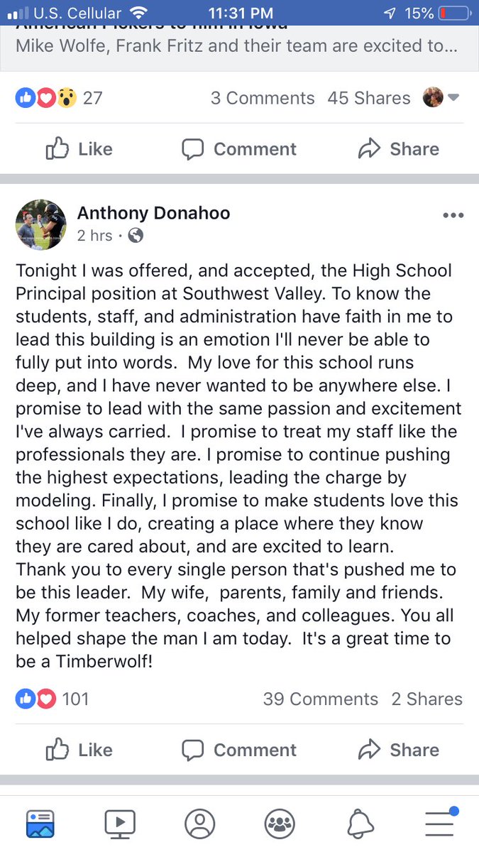 larrypeterson's tweet photo. Big news out of Corning for a former Creston teacher and SW Valley football coach. https://t.co/vj6r63RZJ9