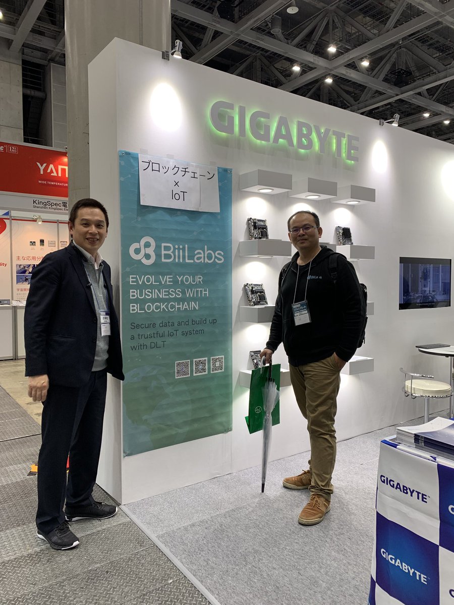 lmanchu's tweet photo. #BiiLabs in Japan. Through my good partner #Gigabyte JP to collaborate with us and presenting our solutions to Japan market 
#IOTA #DLT #IoT #ESEC https://t.co/DZ8WIqD2zd