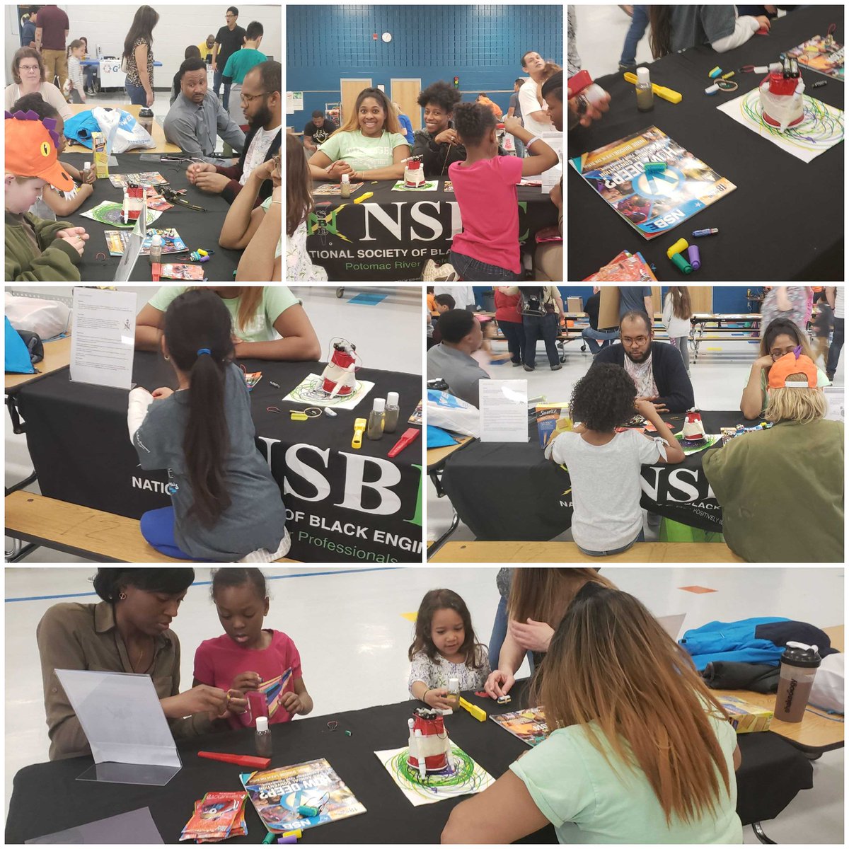 From their Career Cafe 2 weeks ago, we were invited back to Hampton Oaks Elementary School to engage the students with hands-on demos - robots (Bristlebots and Art Robot) and magnetic force! Thanks again! #STEMNight #NSBEPRP #R2NSBEPROS