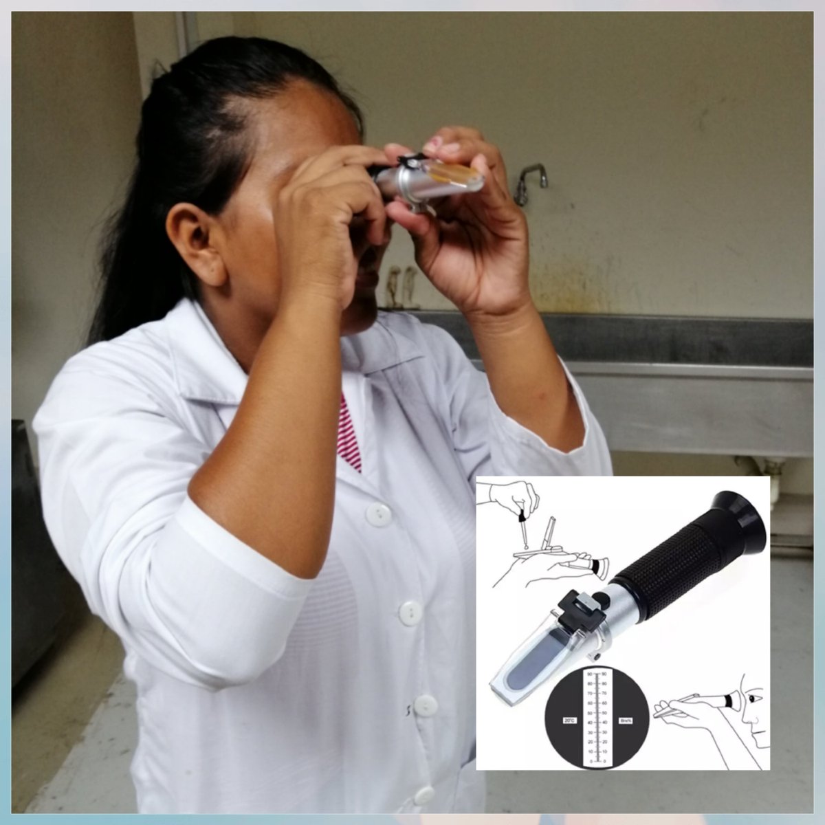 geovannyed's tweet photo. Estudiante del sexto semestre de Tecnología Superior en Producción Agropecuaria utiliza el instrumento refractómetro para determinar el punto exacto de preparación de un manjar @ITSPEM1 @blanceli @mcgregorio_58 @raulchum28 https://t.co/XM43b8I3Hy