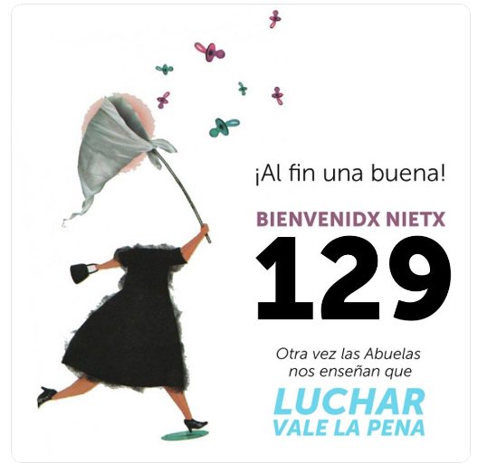 MartinasSj's tweet photo. #Nieta129  Tenemos memoria. Luchamos. Hasta que vuelvan todxs lxs nietxs. https://t.co/UUFOr2zgVs