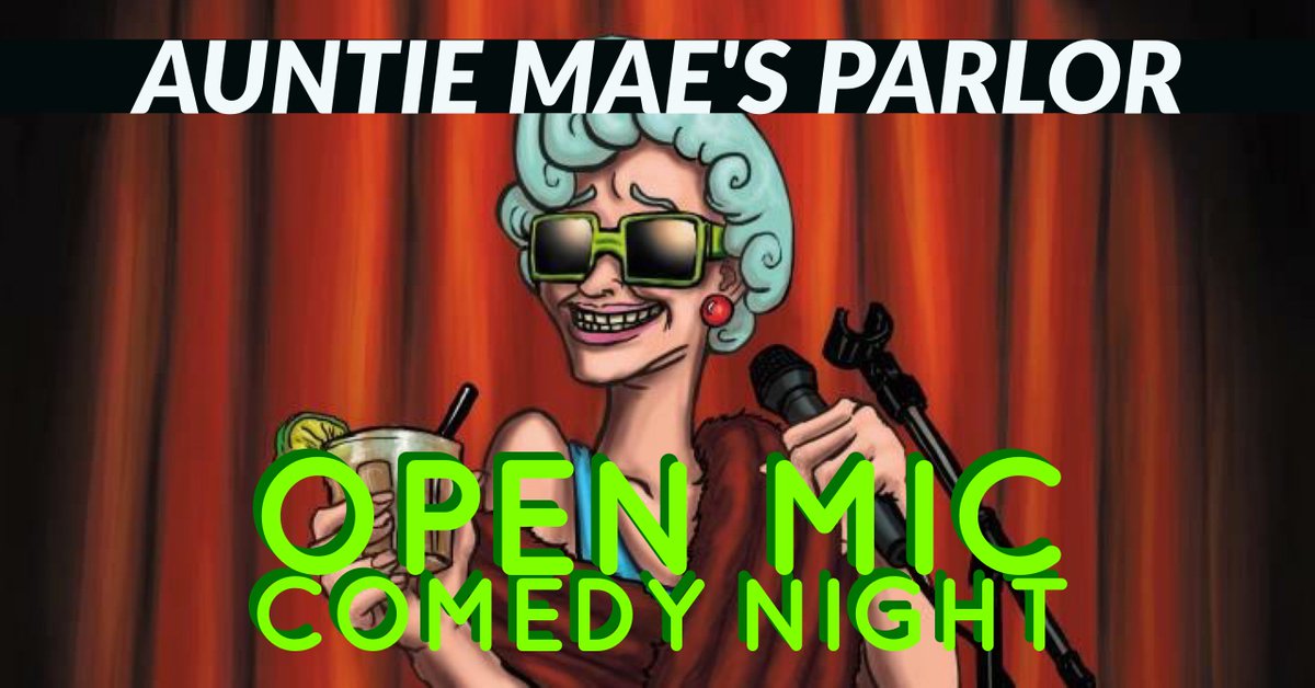 MidwestXL's tweet photo. Tonight! Come see live stand-up comedy for FREE at @AuntieMaes in @Aggieville! Anyone can sign-up if you think you’ve got funny chops. 9pm, see you tonight! https://t.co/0hvi5rNCy6
