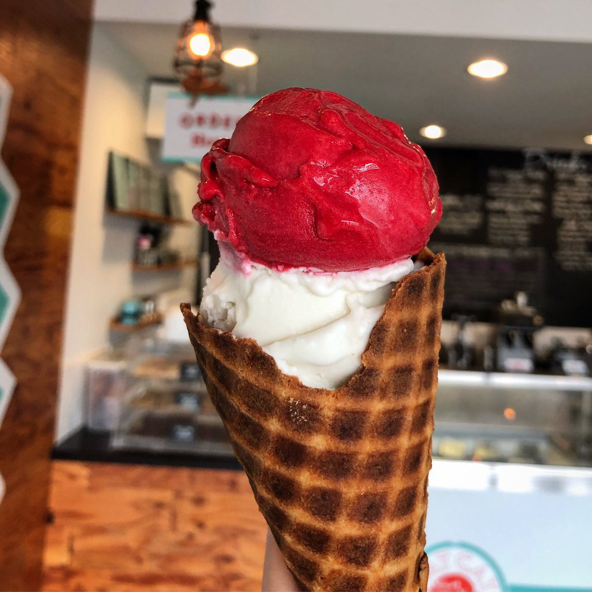 FatCatCreamery's tweet image. Say, all you #Vegan kitties out there, this treat’s for you: scoops of #CoconutGinger &amp;amp; #RaspberryLemonade #sorbet make the purr-tiest &amp;amp; most meowylicious combo. Come celebrate Tuesday w a bunch of cats &amp;amp; some #icecream. Bc it’s TUESDAY, what else ya got going on? We meow til 10p