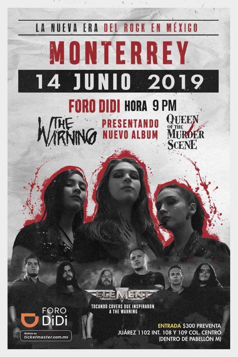 thorito's tweet photo. Voy a ver a mi banda favorita de Monterrey! @TheWarningBand2 #TheWarningForoDidi
Ahi los veo raza! https://t.co/ubvL8yzHQB