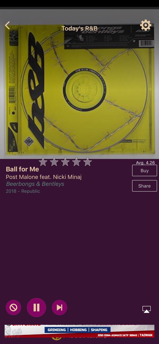 AccuRadioRandB's tweet photo. Ball for Me by Post Malone feat. Nicki Minaj on AccuRadio R&amp;B!! https://t.co/Me5GjRb2SI