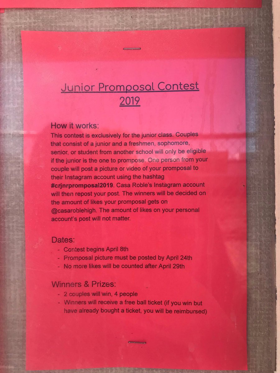 Let’s see those promposals juniors!!