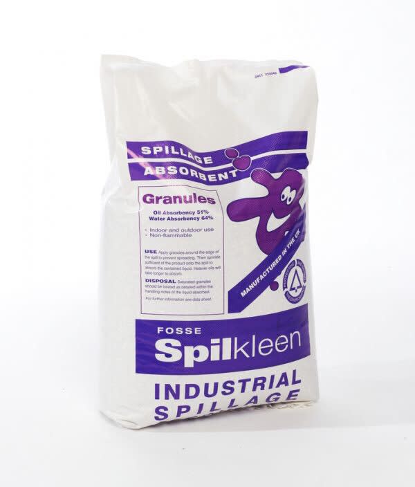 CLAY GRANULES

Heavyweight clay based granules
Provides efficient clean up of oil, fuel and water based liquids
Remains granular even when saturated
Non-flammable
Absorbency litres per bag 20

Visit us spillsupplies.co.uk

Weight 14kgs