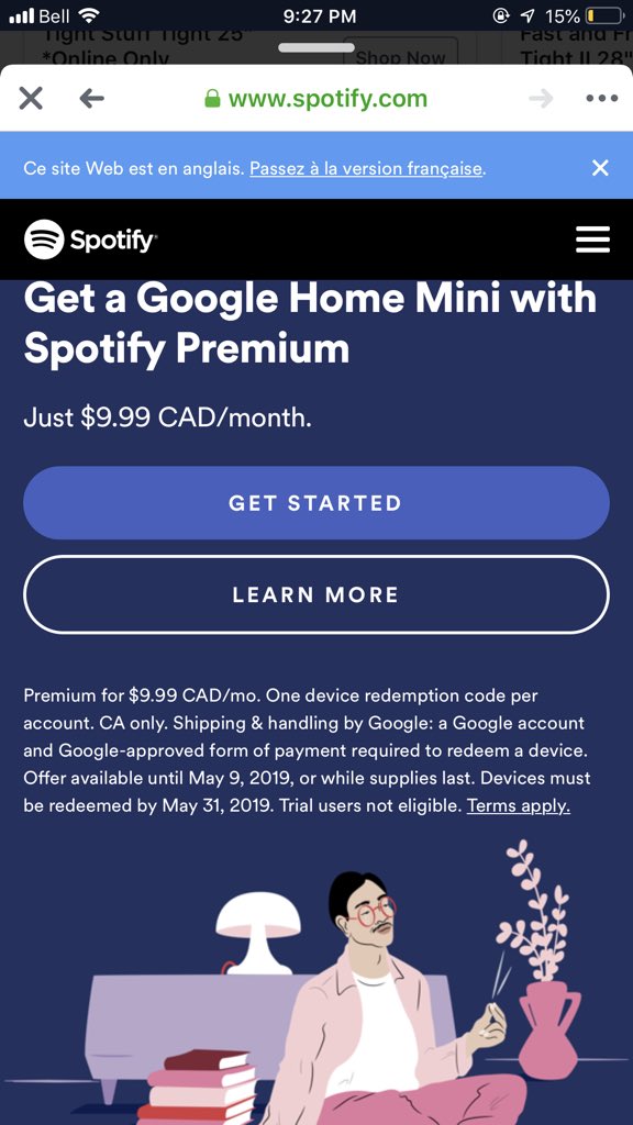 spotify redeem google home
