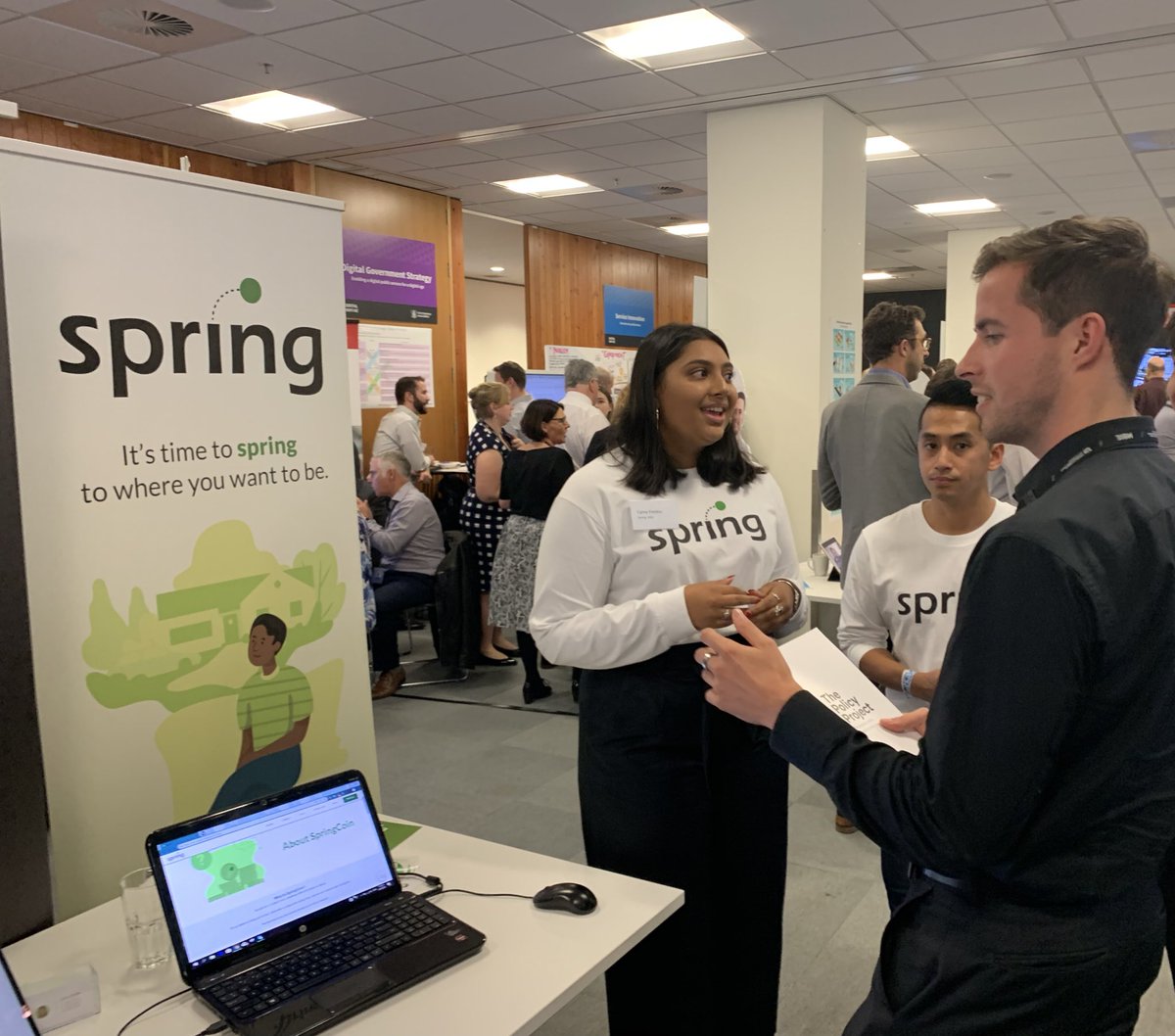 DigitalAog's tweet photo. Spring wants to build the financial capability of kiwis in financial hardship. Equipping them with goal setting tools and the best support available! SpringCoins can also be cashed in by the public for rewards like supermarket vouchers!  https://t.co/40b7XZJIfP #aogshowcase https://t.co/ywo8QO3FJZ