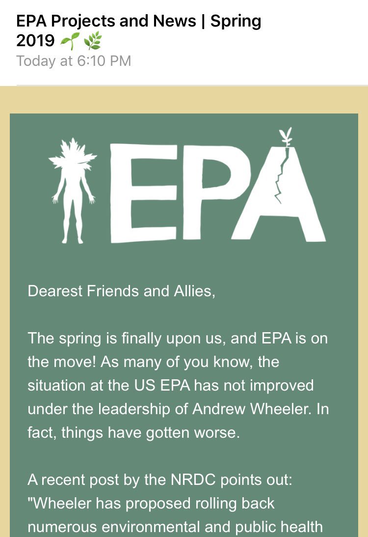 eirons's tweet image. #environmentalperformanceagency spring newsletter is out! Come build some weedy solidarity w/ us this spring in Brooklyn, Philly &amp;amp; beyond 💚🌱 mailchi.mp/9549ef095f85/d…