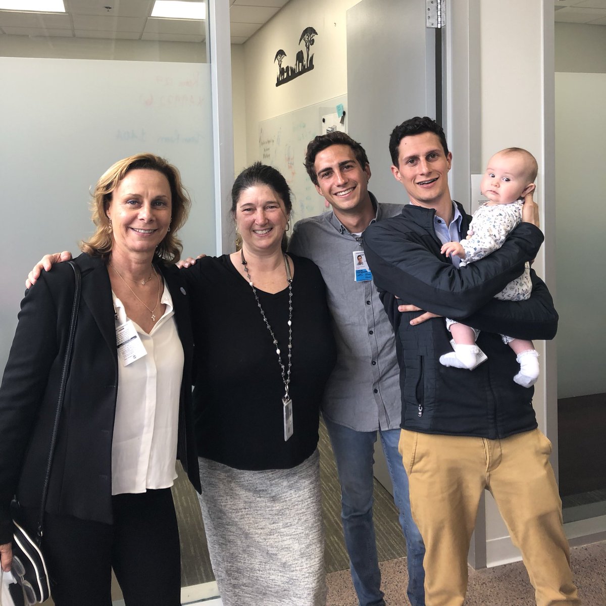 The #LaRCai team welcomed Javier’s family for lunch today to salute his success and upcoming awards at <a href="/AEatIllinois/">AE at Illinois</a>. Thanks to Nicole and Carol for fancy grilled cheese day! And thanks to @Benj_Kelley and Haley for bringing Charlotte to celebrate with us!