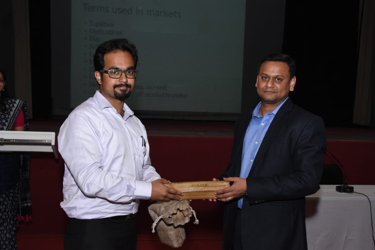sethia_hitesh's tweet image. Conducted 3 days program for Indian Revenue Services (Income Tax Department) at NADT on Markets &amp;amp; Manipulative Practices. #IRS #incometax #bsebti #BSE