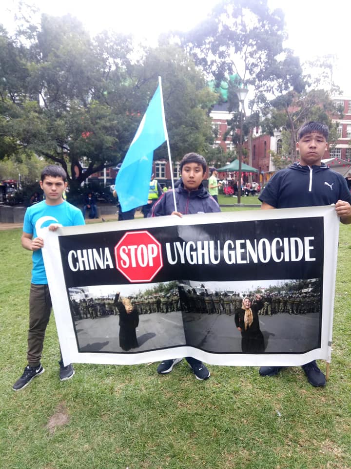 ICVaus's tweet image. ICV with the East Turkestan Association organised a #rally at the #StateLibrary lawns this afternoon 6 April at 1.00 pm to raise awareness of the persecution of #Ughyur #Muslim Community in China.