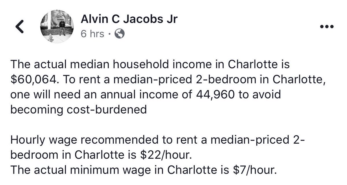 Alvin C Jacobs Jr On Twitter The Actual Median Household