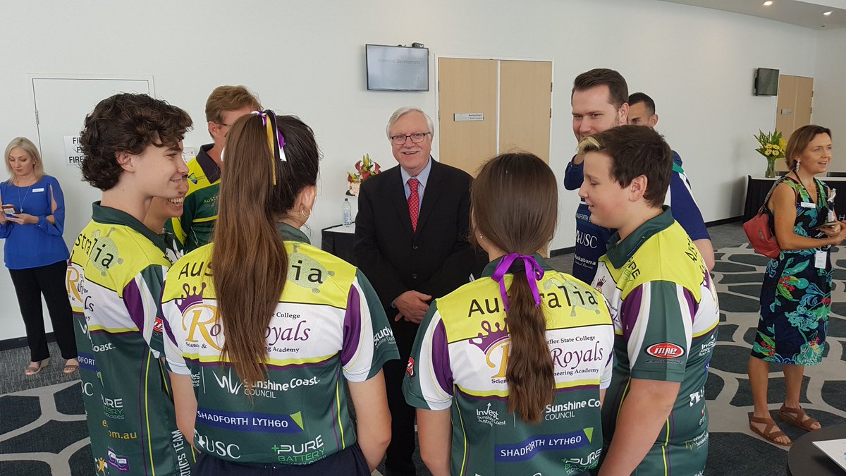 CouncilSCC's tweet photo. The future looks bright! 💡 All the best to students from students from Chancellor State College as they head off to Houston Texas to represent Australia with their award winning #robotics 🥇👏

Go #teamsunshinecoast 🙌 
#suncoastproud #healthysmartcreative #ICFTop7 https://t.co/iUjR4zbgUi