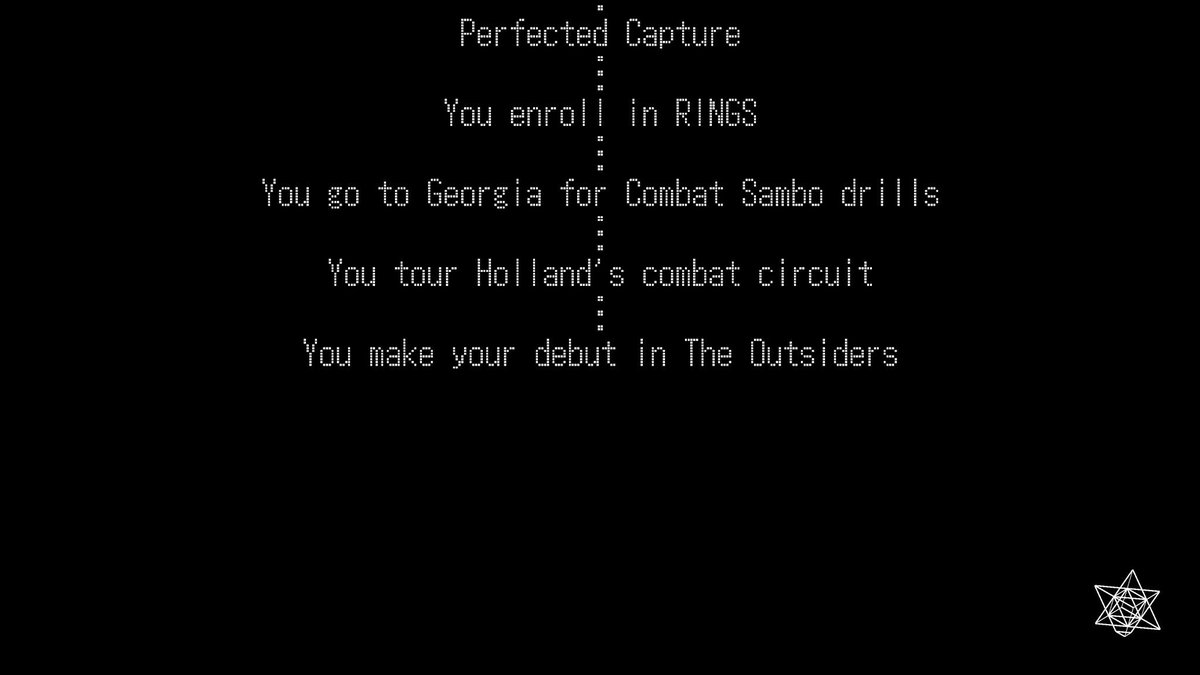 neuroscilla's tweet image. There was one ending that was very similar to the first act of Travis Strikes Again. Could this ending (List Akira Maeda's Suplexes) be a reference to the DLC Suda us writing for Fire Pro (The Vanishing = The Outsiders?) #the25thward #suda51 #silvercase