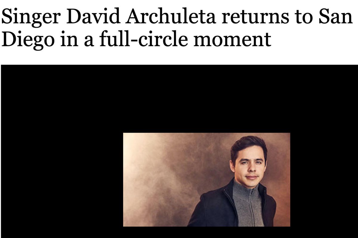 '-at a live show, you can sing a song and sometimes even see when people’s faces light up. It’s really cool to watch people’s reactions in person.” ~ @DavidArchie tells the  @delmartimes as he'll soon head to San Diego for a show on 4/17!!  delmartimes.net/art/sd-cm-nc-d…