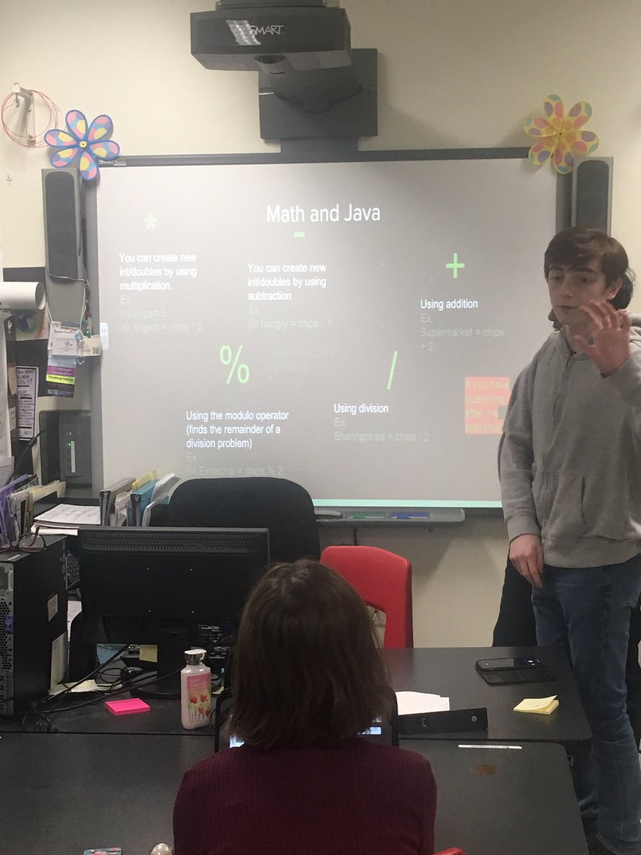 TriciaPohan's tweet photo. So nice to have a former student, Ryan Krupp, come back to @BlackRiverMS to teach students some coding. Thank Ryan. It was awesome! #WeAreChesterNJ #givingback #coding https://t.co/dbpRJGzmHW