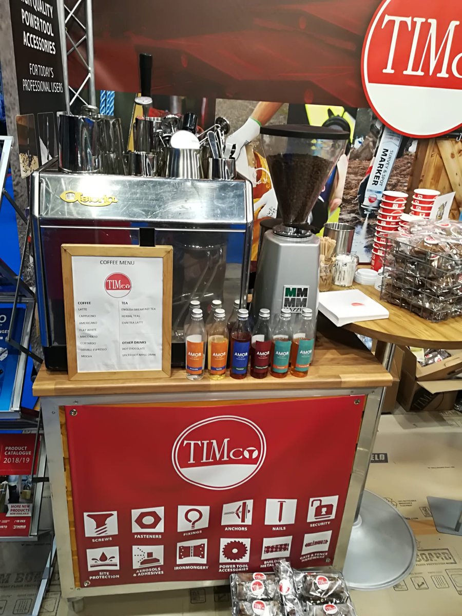 mahogany_run's tweet photo. Happy to be supporting @TIMco_tweets at the @NationalMerch show today. Stop by for a coffee #nmbsexhibition @RicohArena https://t.co/6zmnN3JhBn