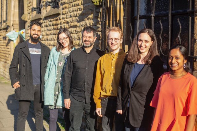 PsapphaEnsemble's tweet image. Psappha’s #ComposingForScheme culminates with professionally filmed recordings that the composers can use as a calling card. Here’s a pic of our #ComposingForEasternEuropeanFolkInstruments team!
