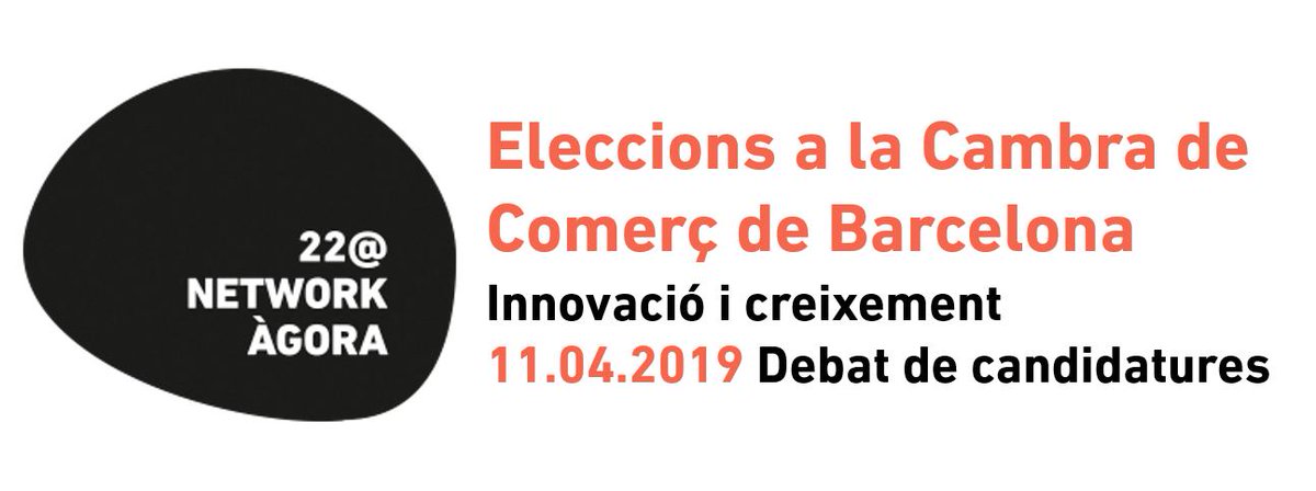 LAST CALL 📢
Demà celebrem un #agorabcn molt especial, una taula rodona amb les candidatures a les eleccions de la <a href="/cambrabcn/">Cambra de Comerç de Barcelona</a> per parlar sobre innovació i creixement empresarial.
No t'ho pots perdre! A les 13.00h a l'hotel <a href="/MeliaBcnSky/">Meliá Barcelona Sky</a>.  
Inscriu-t'hi: bit.ly/2OXkSY1