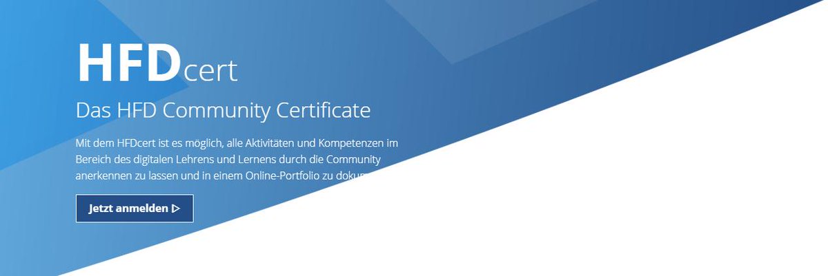 Bildungstor's tweet image. Erworbene Fähigkeiten im Bereich des digitalen Lehrens anerkennen lassen? Mit dem Zertifikat #HFDcert des @HSFDigital ist dies möglich. Die Aktivitäten und Kompetenzen werden von einer Community mit #ePoints bewertet ✅ #Digitalisierung tinyurl.com/y25gt5z6