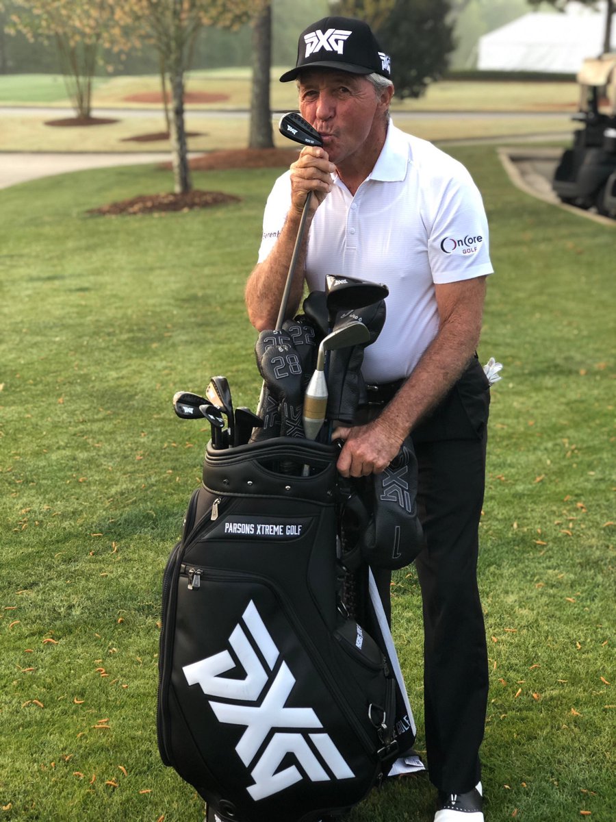 Happy Masters Week! Excited to welcome a very special addition to our #PXGTroops family! #theblackknight @garyplayer will tee it up at #par3contest and of course get @TheMasters underway Thursday with a bag full of @pxg • #themasters2019 #pxg #darkness #traditionunlikeanyother
