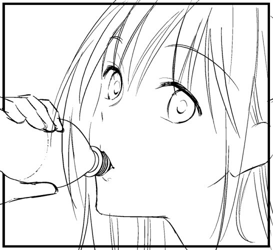 いい口描けた～。 