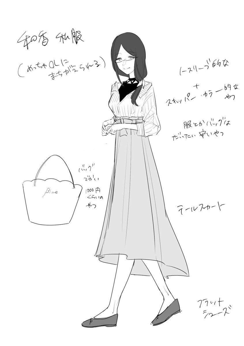 ３話の私服考えた時のやつ出してなかったんで出しときますね
あくまで案の状態のやつなので紫葵は本編でもうちょいシンプルになってます（理由：ちょっとロックすぎた）
#イケシキ 