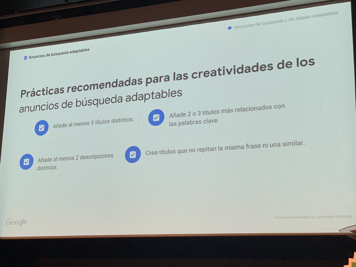 Prácticas recomendadas para anuncios adaptables de búsqueda #automationacademy #GoogleAds #googleevents