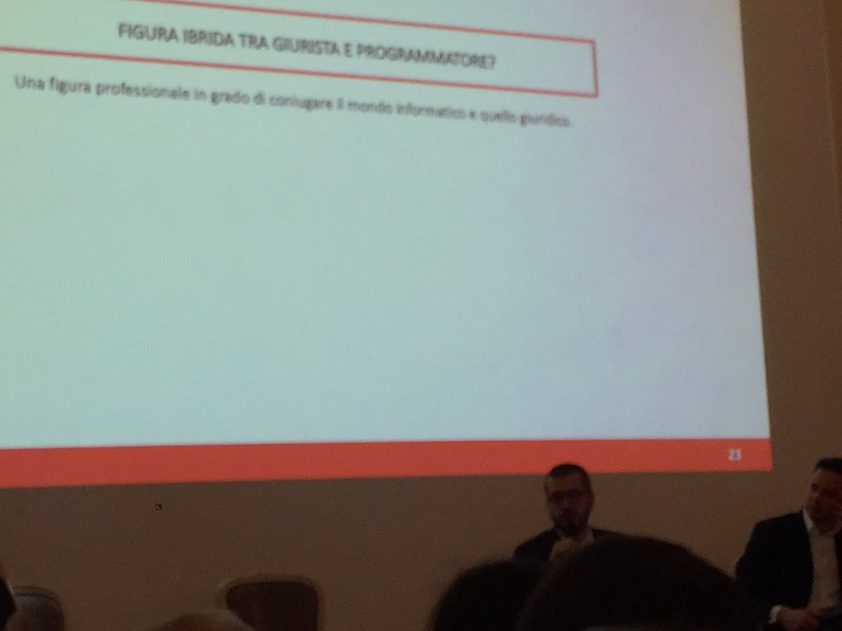 NogglerSara's tweet photo. Giurista che conosce la programmazione o programmatore che conosce la legge? #BlockchainBizRev360 @AndreaReghelin @andreagaschi  @gioiozzia https://t.co/4SId7gPJkY
