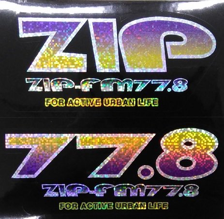 ZIP-FM的 #平成の思い出 【平成10年】 ・5周年を機にWステッカー