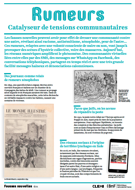 ViSassoon's tweet photo. Désinformation, mensonge, canular, propagande, la «fausse nouvelle» est sans cesse remise au goût du jour. @LeCLEMI et @laBnF proposent une magnifique expo pédagogique sur un phénomène qui ne date pas d'hier! Téléchargez les affiches =>  https://t.co/moHllbRBtw  #fakenews #infox https://t.co/Pbi3UzpHvO