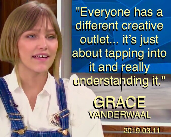 FANderWaalNews's tweet photo. #wednesdaywisdom
"Everyone has a different creative outlet... it’s just about tapping into it and really understanding it."
— @GraceVanderWaal
On @etnow online live 3.11
Until 4.20, enter our #SpringMusicCelebration
at https://t.co/2Dmr4nYf5a
& Win Cool Merch!
#ChooseKindness https://t.co/9rIewgr5UF