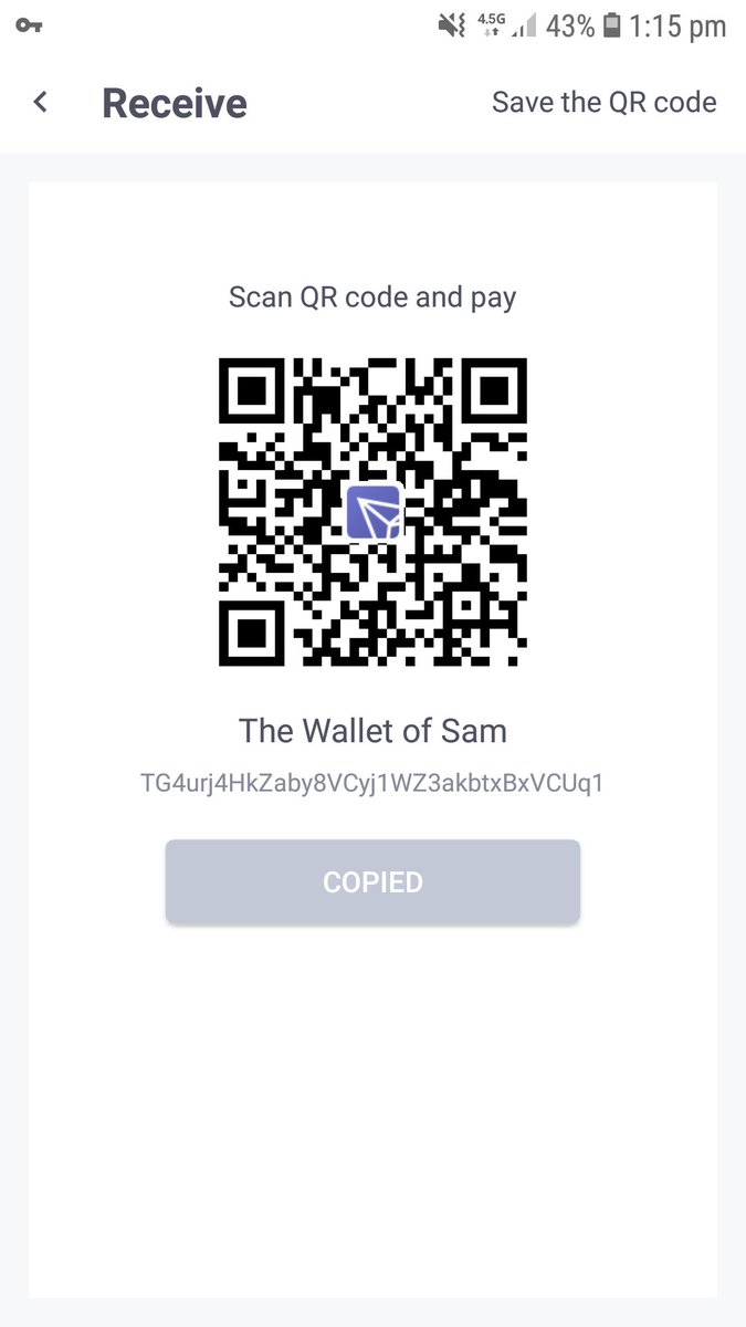 sammoh98's tweet photo. @TronLinkWallet @justinsuntron @Tronfoundation TG4urj4HkZaby8VCyj1WZ3akbtxBxVCUq1 https://t.co/8Pe1A8zEry