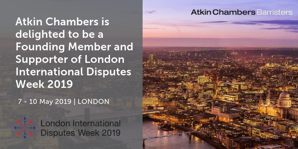 AtkinChambers's tweet photo. London International Disputes Week is hotting up says @GlobalLegalPost. @AtkinChambers is delighted to be a Founding Member and Supporter of London International Disputes Week (@LIDW19 ). 
https://t.co/SjtND5RBDM
 #lidw19 https://t.co/cxNXcjR0K9